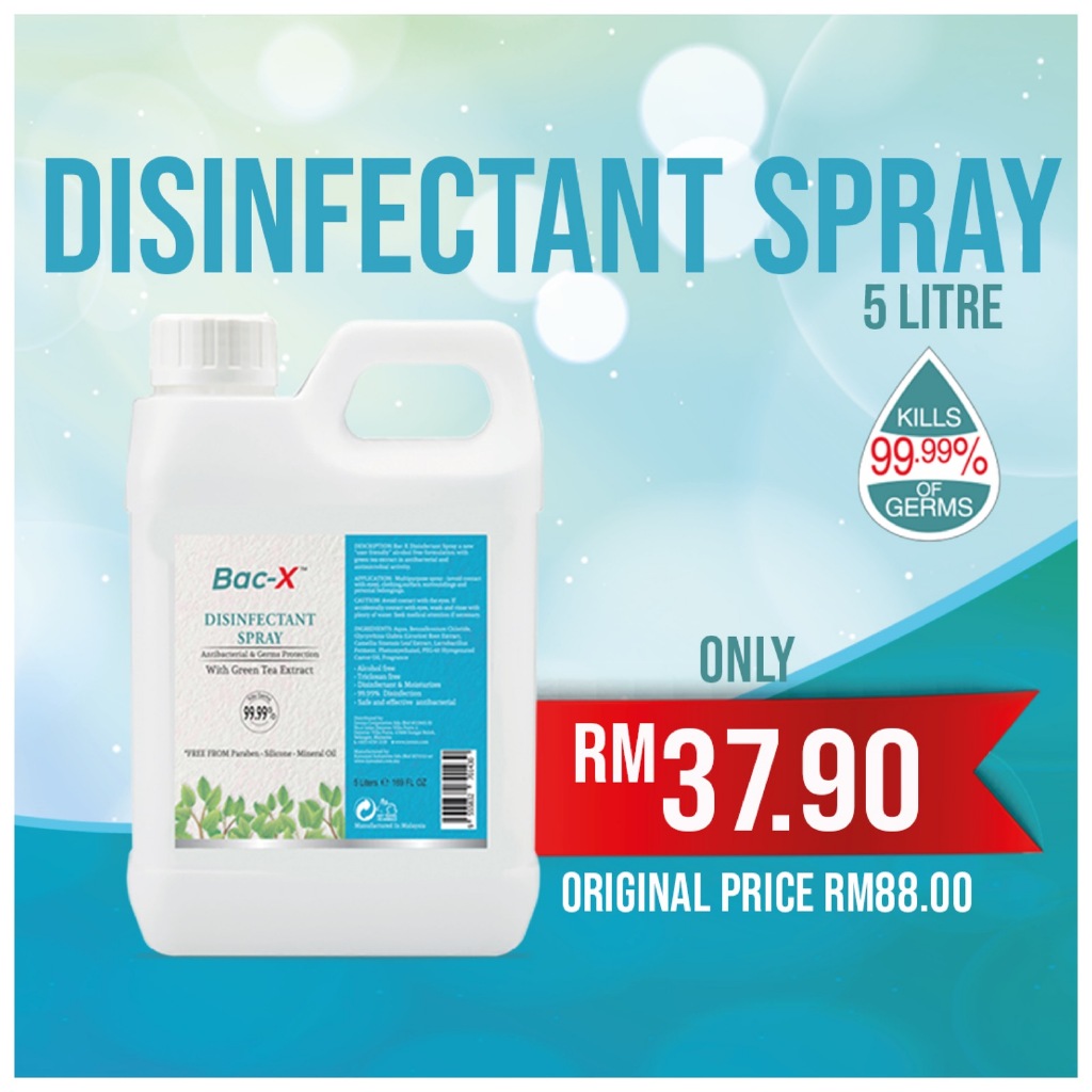 Disinfectant Spray with Green Tea Extract AntiBacterial & Germs