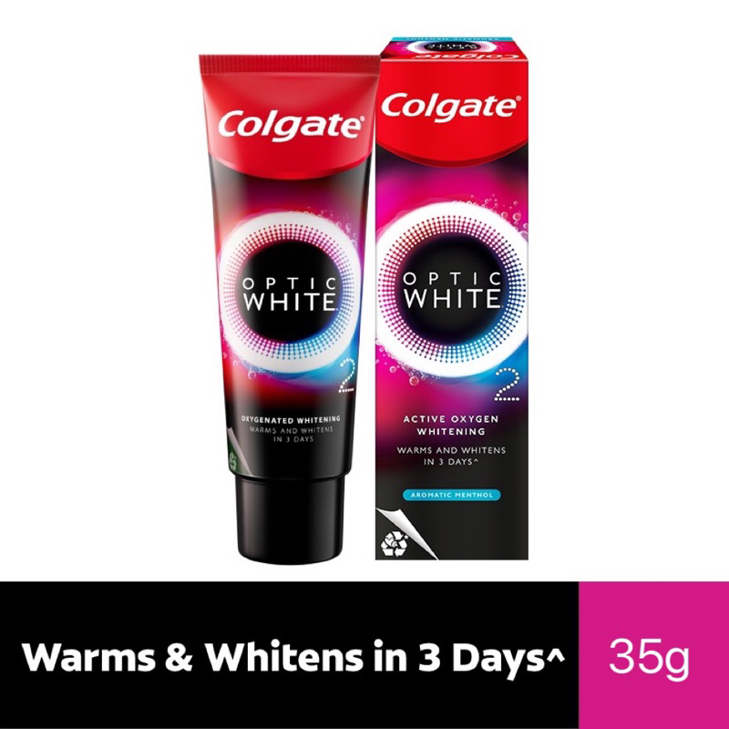 COLGATE Optic White O2 Oxygen Whitening Toothpaste 35g | Shopee Malaysia