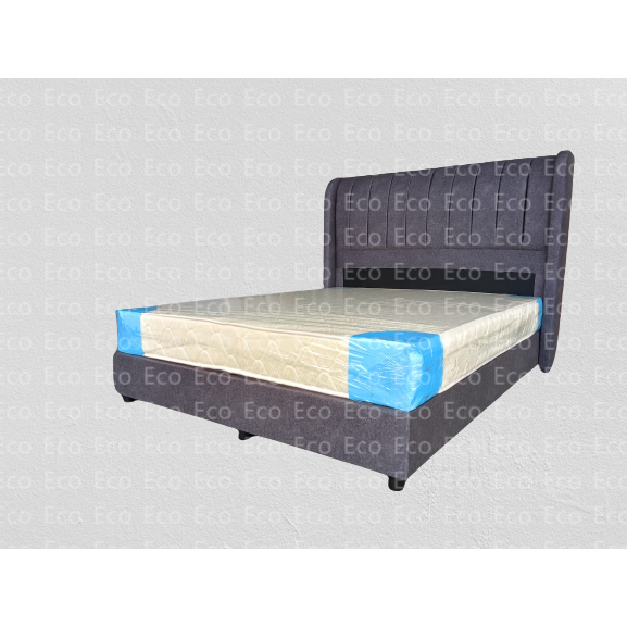 Fabric Divan Queen King Bed Katil Shopee Malaysia 