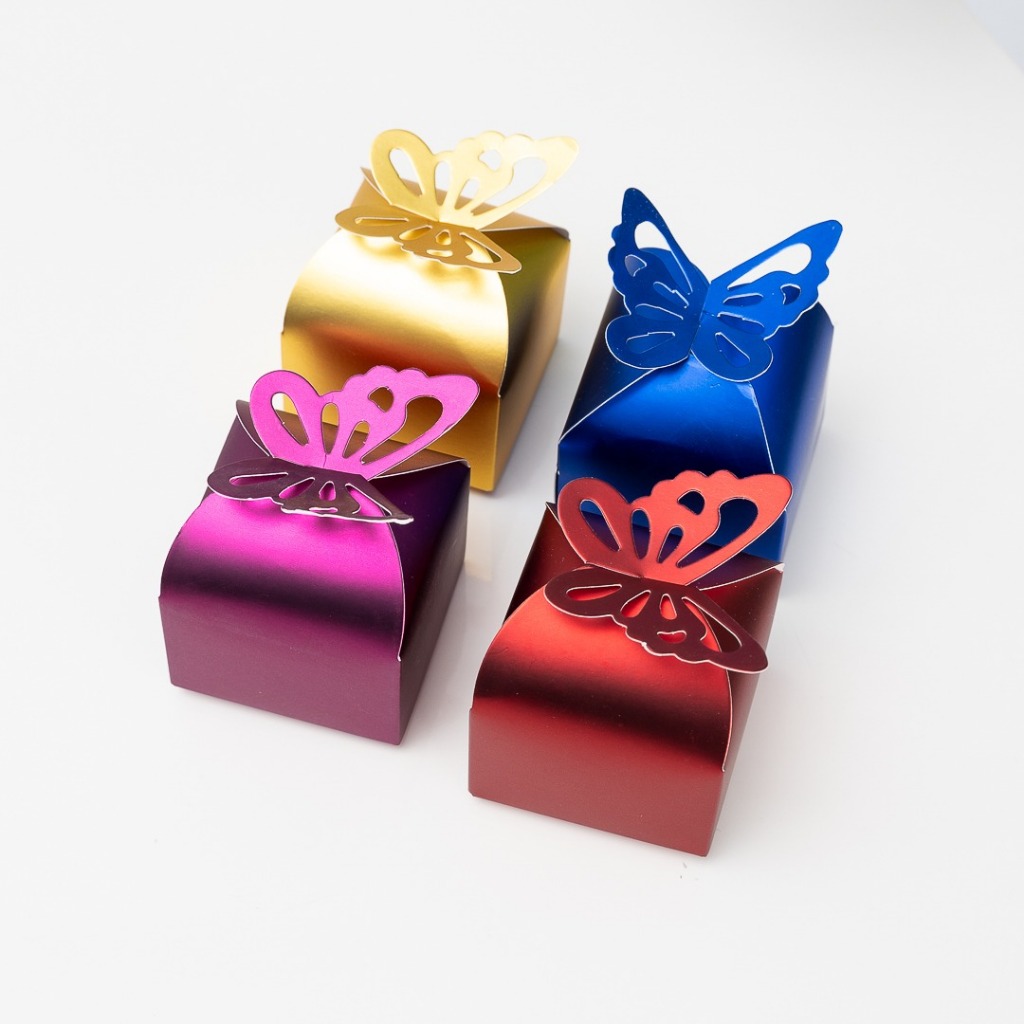 Butterfly Design Goodies Box for Wedding Doorgift Kotak Telur Shining ...