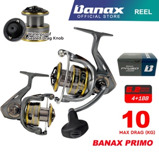 Banax Primo Spinning Fishing Reel Freshwater Saltwater Max Drag (10kg)