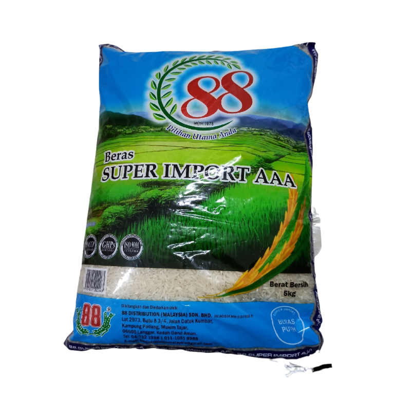 Beras 88 Super Import Aaa 5kg Shopee Malaysia