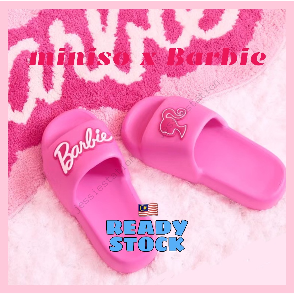 Ready Stock / MINISO x Barbie Indoor Outdoor Slipper Cute Princess ...