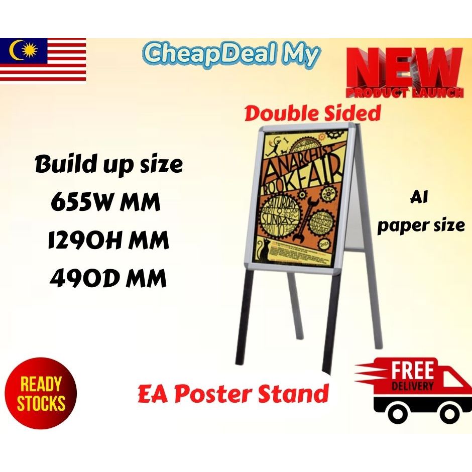 Cheap Deal EA poster stand/menu stand/display stand/info stand/poster