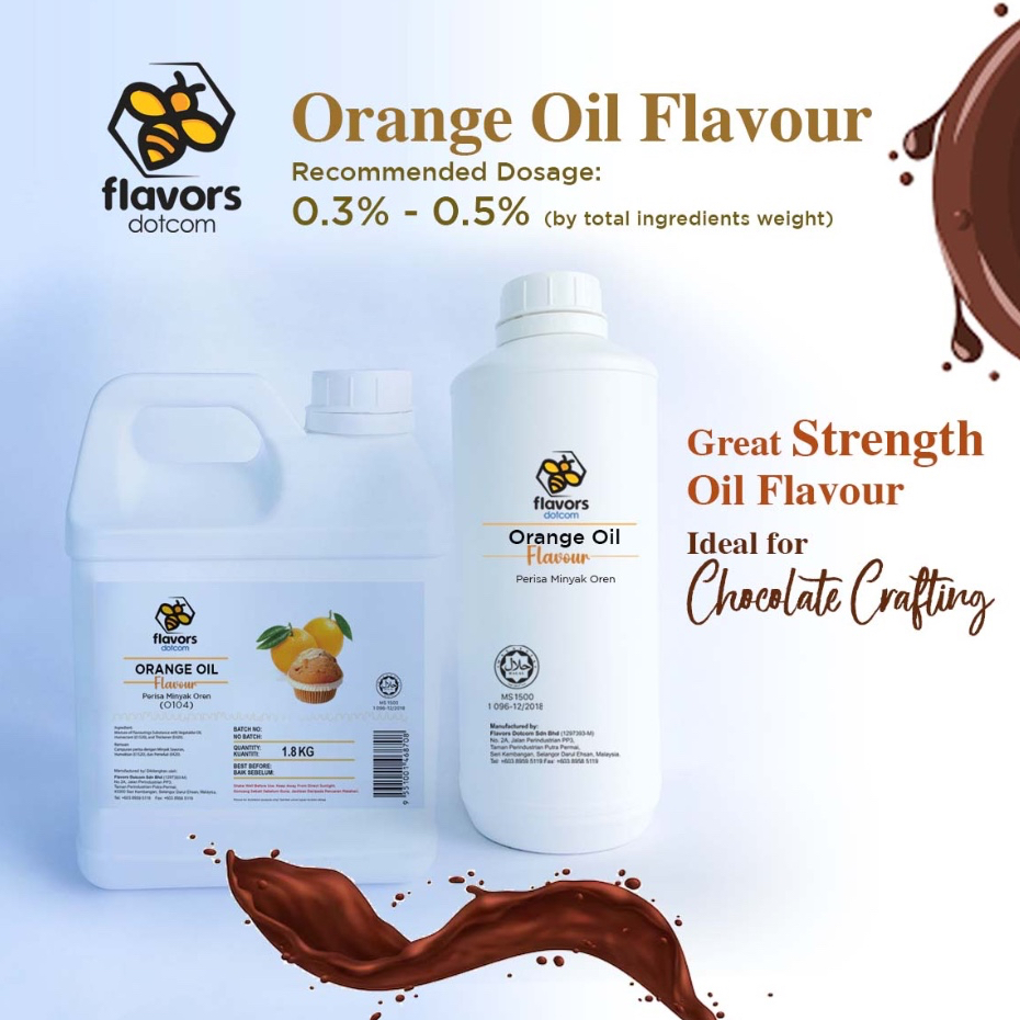 [HALAL] Flavors Food Flavouring Orange Oil Flavour Shopee