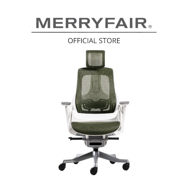 MERRYFAIR WAU Ergonomic High Back Chair OLIVE [Adjustable Office
