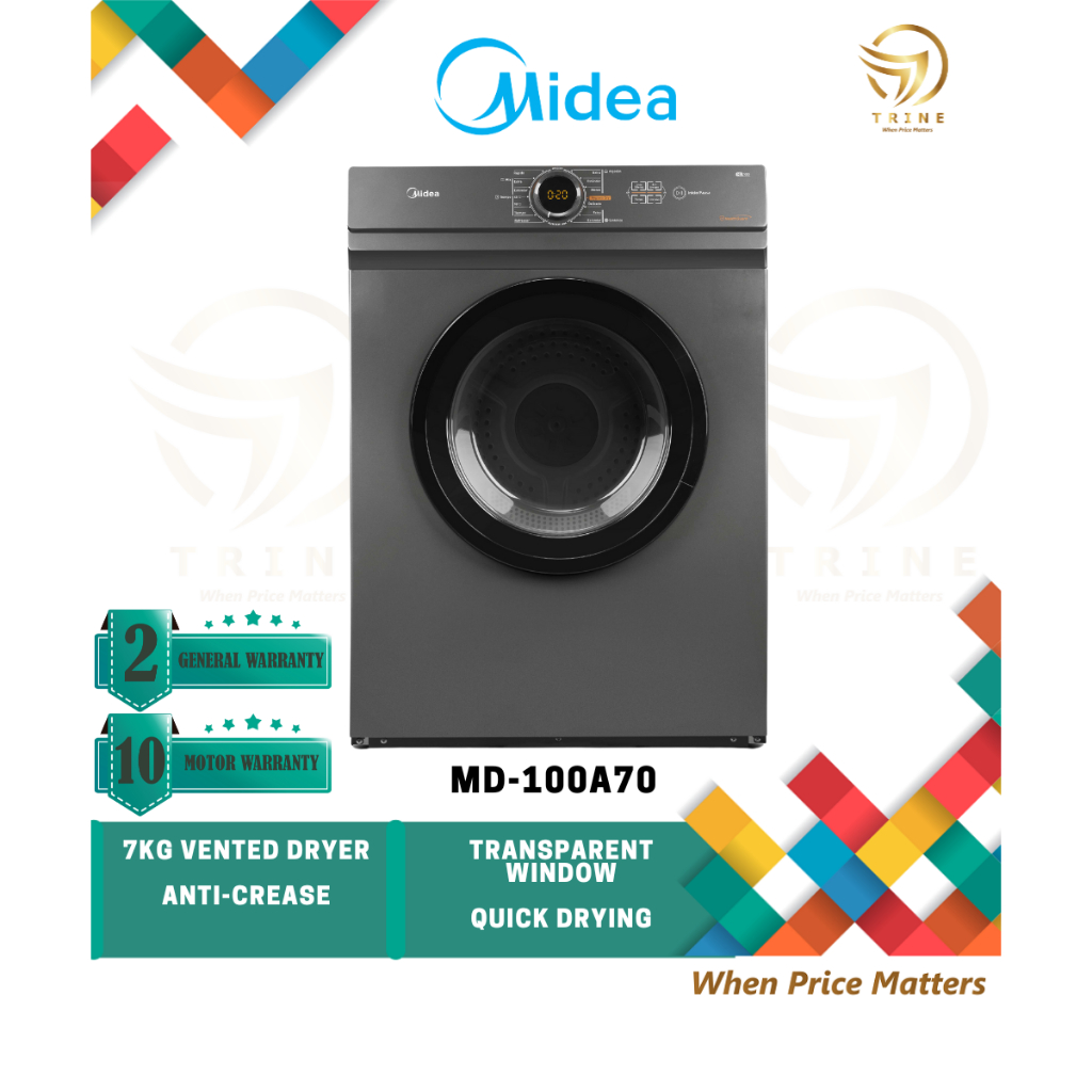 Midea Dryer (7 kg) MD100A70 MD100A70 Shopee Malaysia