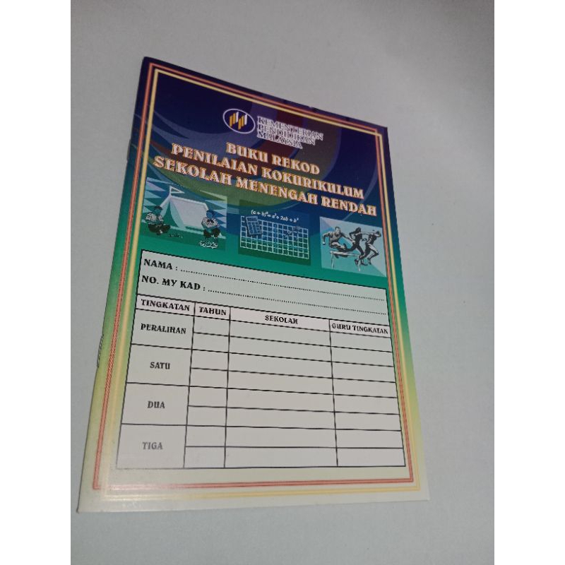 Buku Rekod Penilaian Kokurikulum Sekolah Menengah Rendah/ | Shopee Malaysia