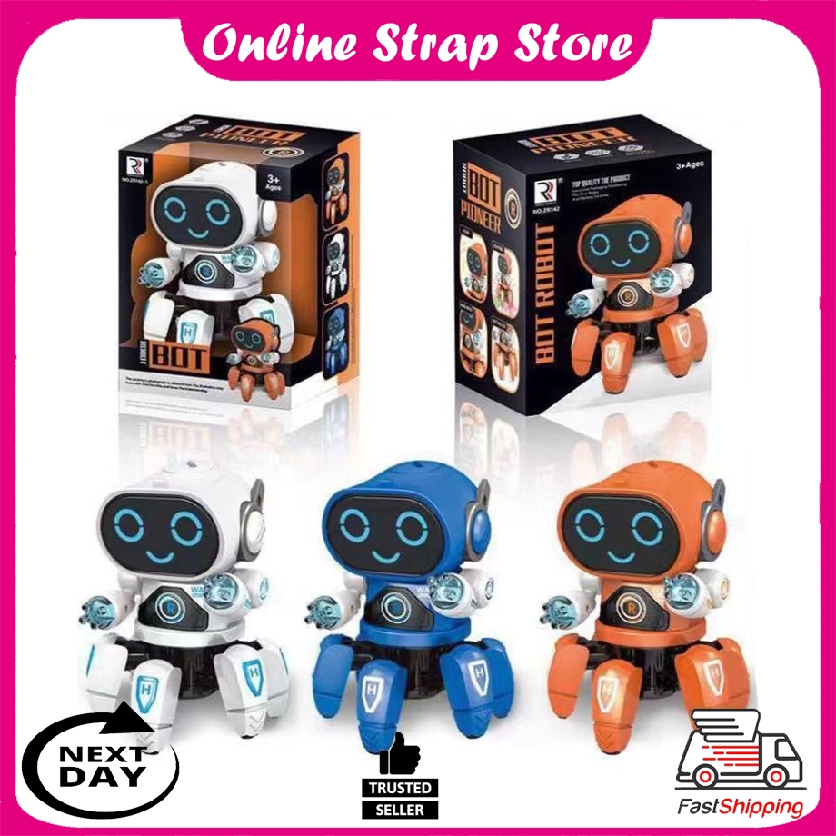 [KL Stock] Dance Robot Bot Pioneer With LED Lights Children's Music ...