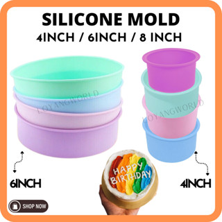 Round Silicone Cake Mold 4 6 8 Inch Silicone Mould Baking Forms