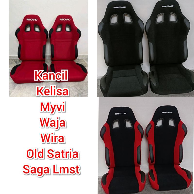 Sscus Recaro Sport Bucket Seat, Satria lama, Wira,Waja, Persona lama