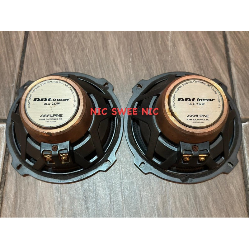 Japan Used Alpine DDLinear Hi End Dlx-z17w 6.5” Woofer Dlx Japan Used Alpine DDLinear Hi End Dlx-z17w 6.5” Woofer Dlx