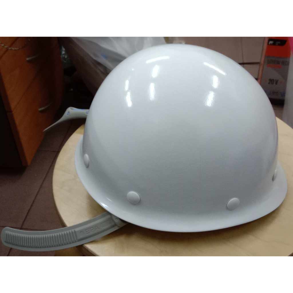 ORIGINAL TANIZAWA FIBERGLASS SAFETY HELMET ST118EP, WHITE COLOUR ,MADE