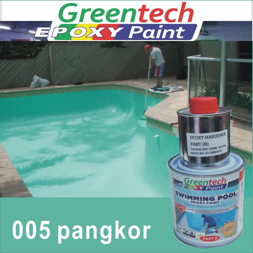 005 PANGKOR ( 1L ) Swimming Pool Epoxy Paint, Cat Kolam High ...