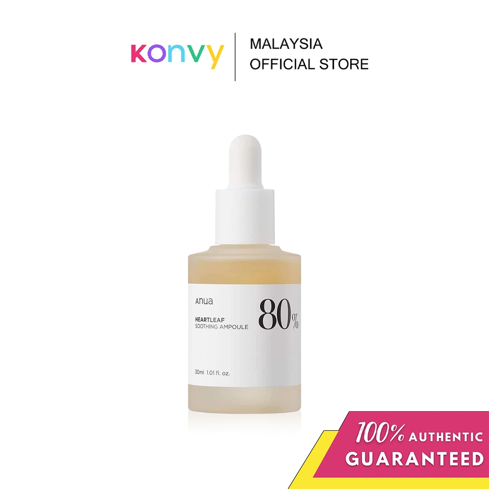 ANUA Heartleaf 80% Soothing Ampoule (30ml) | Shopee Malaysia