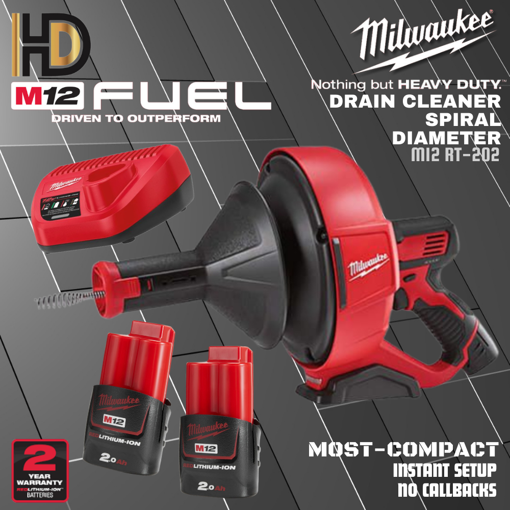 Milwaukee m12 drain online snake