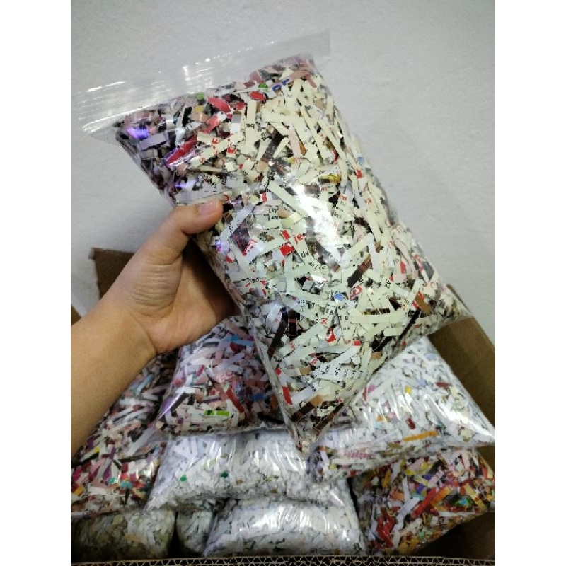 Shredded Paper Mix White Colored Paper | Shopee Malaysia
