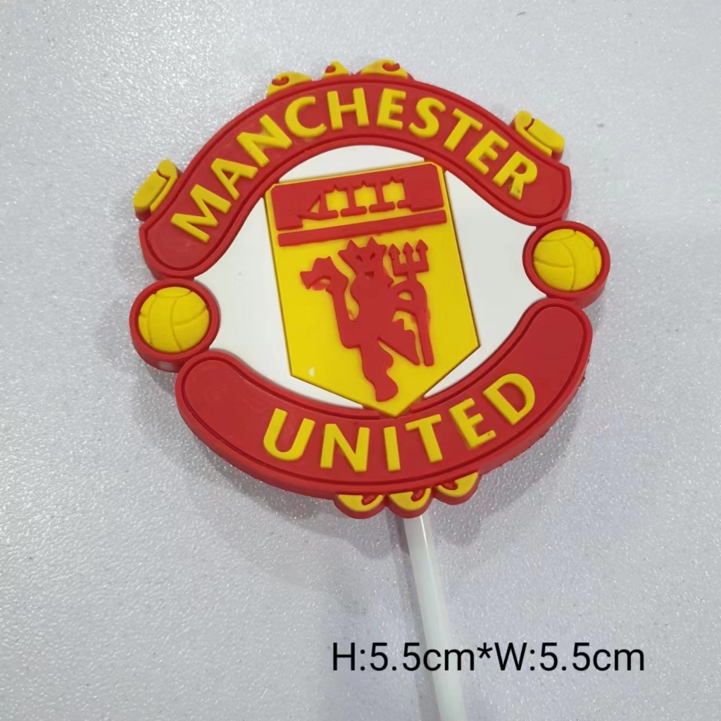 [WAWA] Football Club Messi Ronaldo Cup Theme Cake Decoration Topper 足球 ...