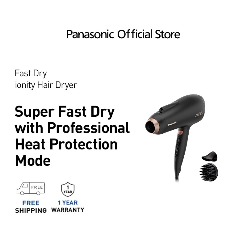 Panasonic SuperFast Dry With Professional Heat Protection Hair Dryer