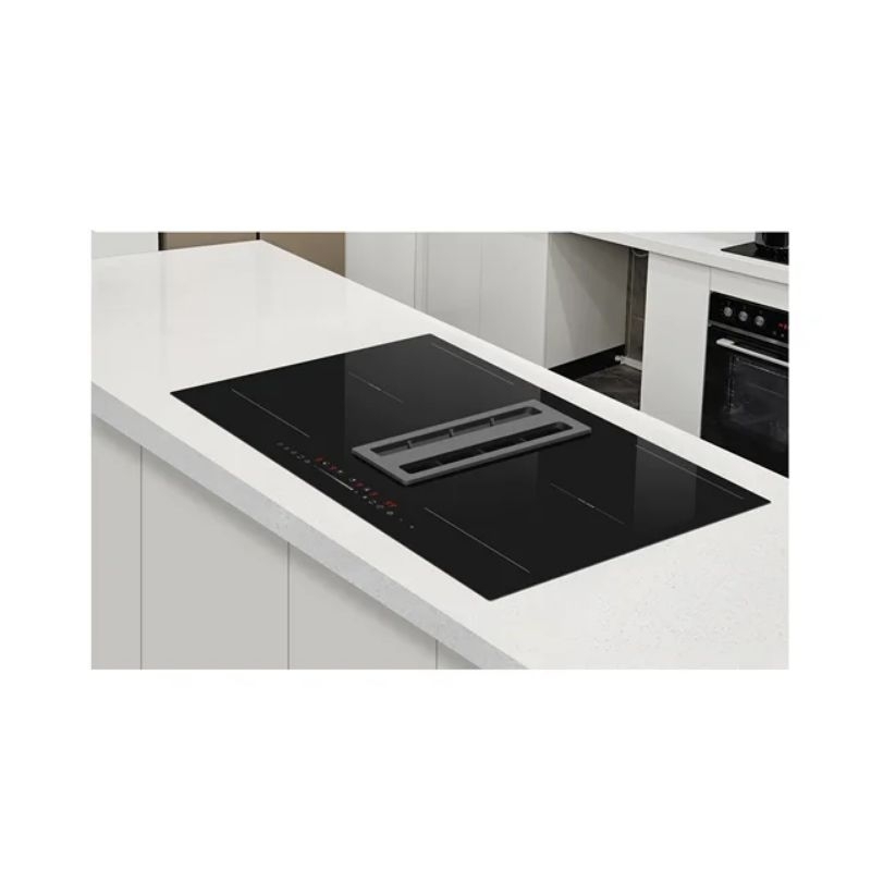 4 burner induction hob C/W downdraft hood (Cooker Hood) Shopee Malaysia