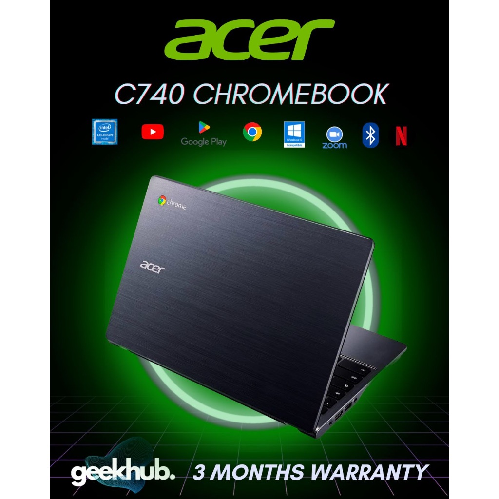 Acer C740 Chromebook 4gb Ram 16gb Ssd 116 Inch Refurbished Shopee Malaysia 2449