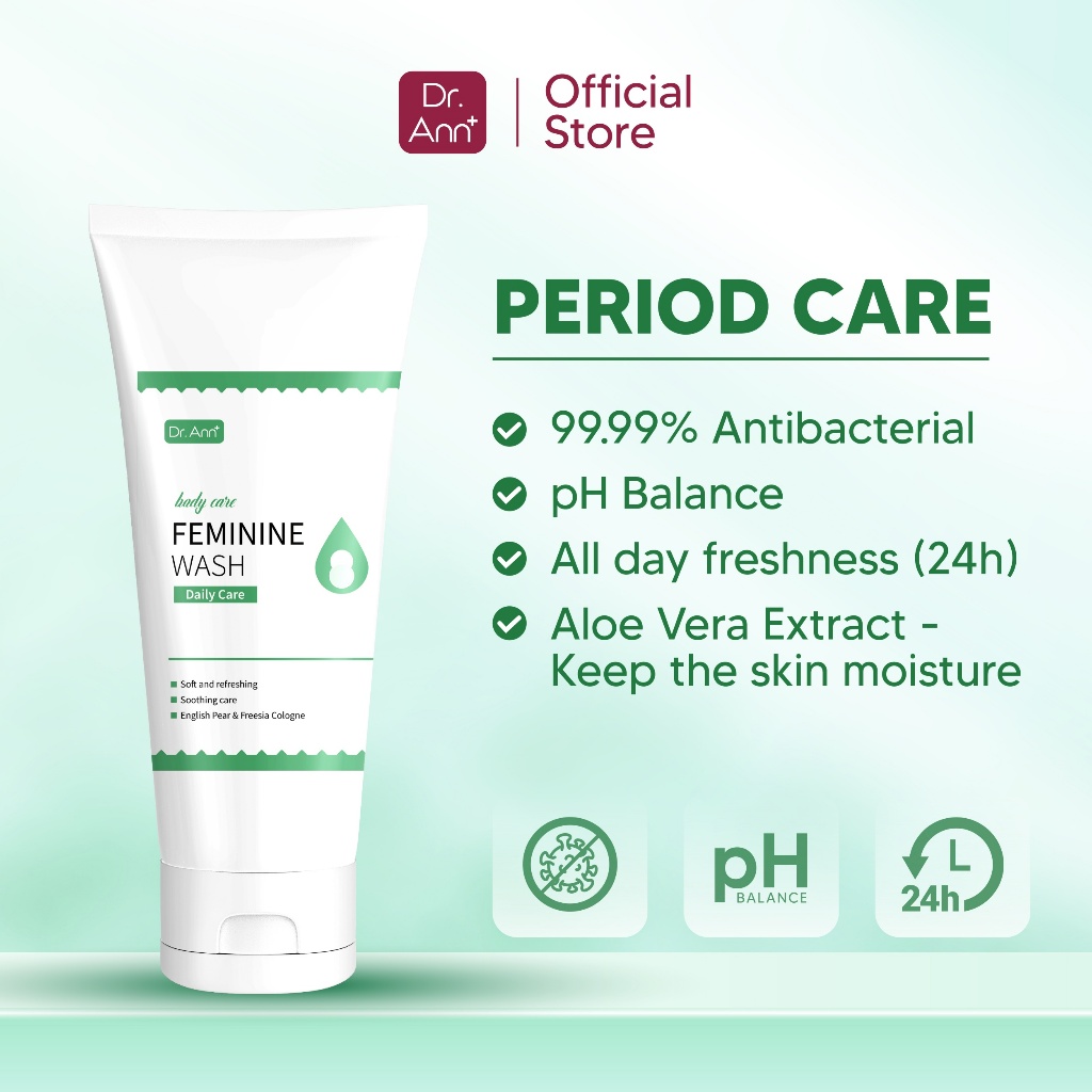 Dr.Ann Period Care Feminine Wash 120 ml Whiten vitamin B3 Body Care