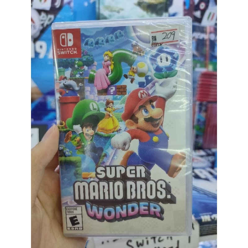 Nintendo Switch Game Card Mario bros Wonder Shopee Malaysia