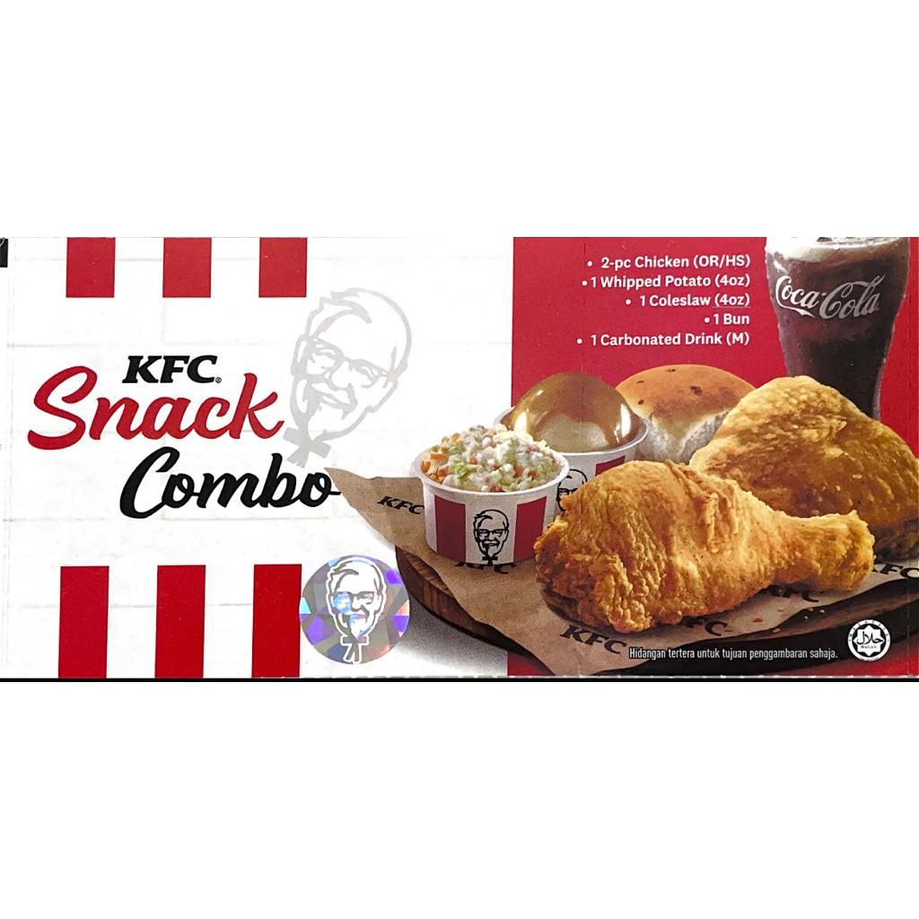 KFC Meal Physical Voucher Snack Combo 1pc Shopee Malaysia