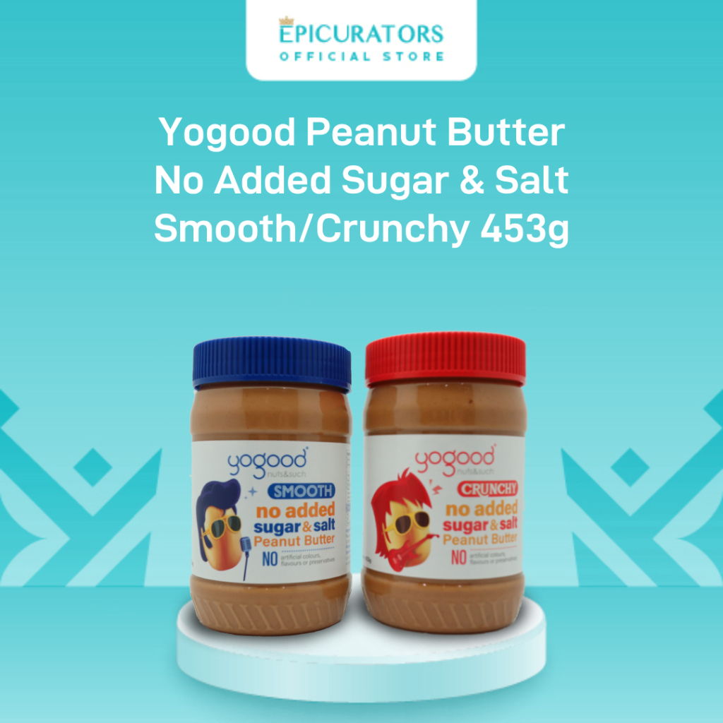Yogood Peanut Butter Smooth/Crunchy No Added Sugar & Salt (453g