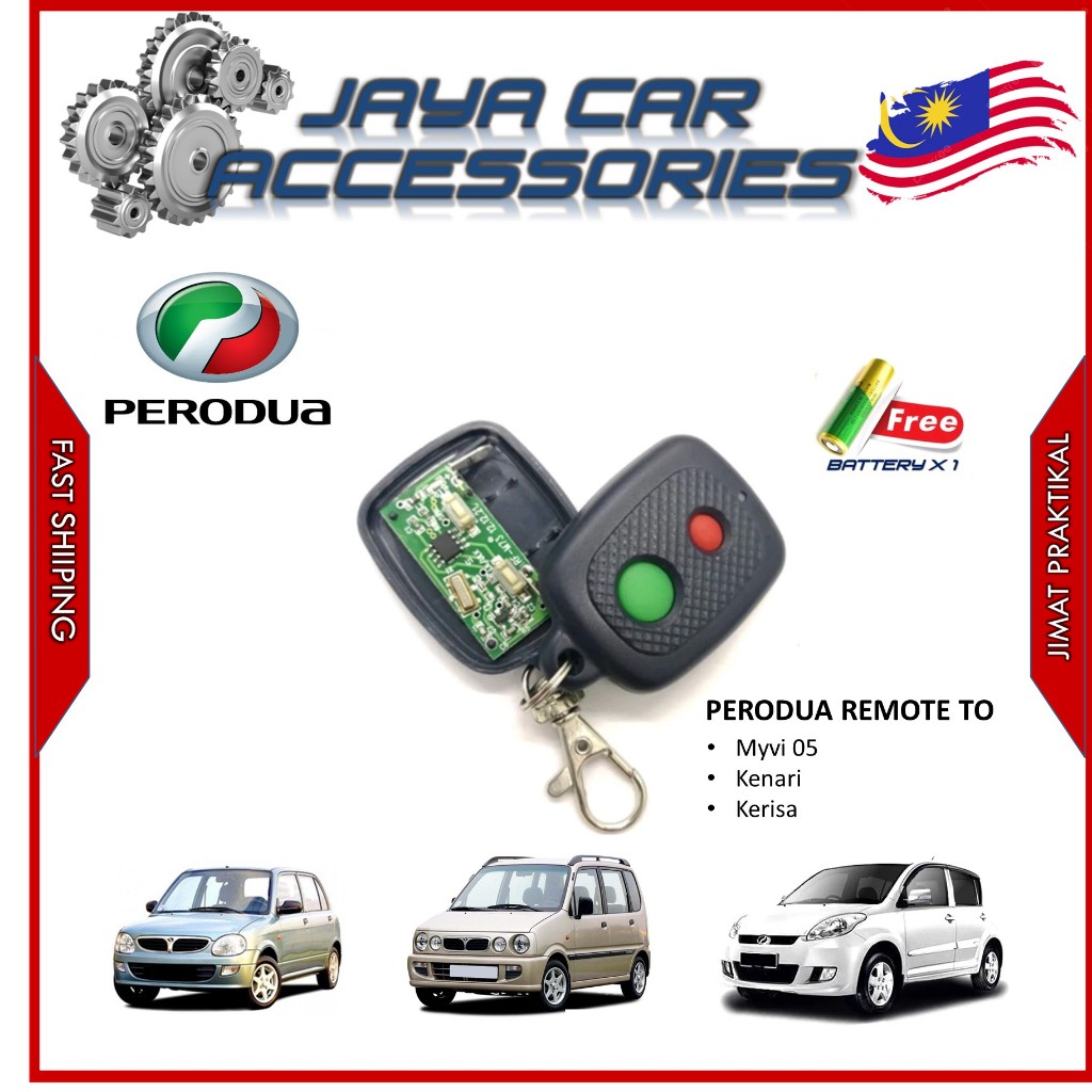 Perodua Remote Control Duplicator Myvi Old Kelisa Kenari Viva (1 pc