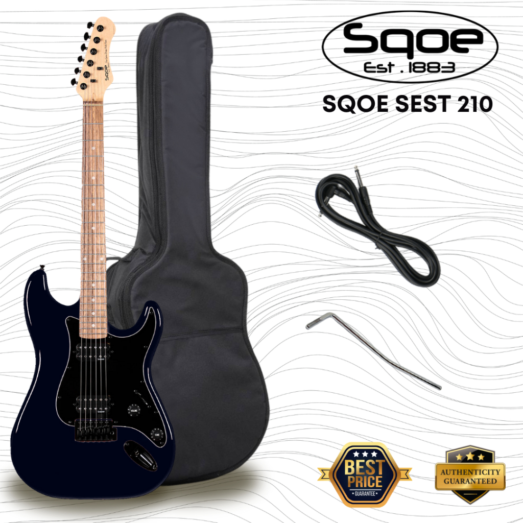 SQOE SEST210 Super Stratocaster Body HH Electric Guitar Rosewood ...