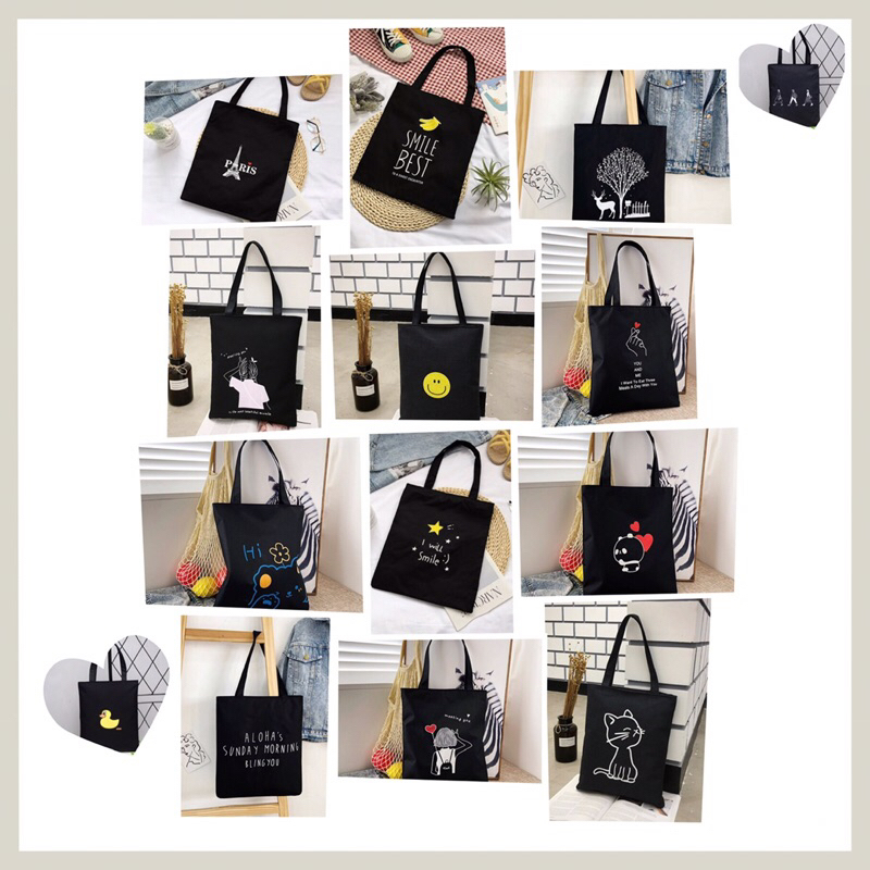 Student Tote Bag With Zip Simple School Bag Beg Tuisyen Galas Tepi