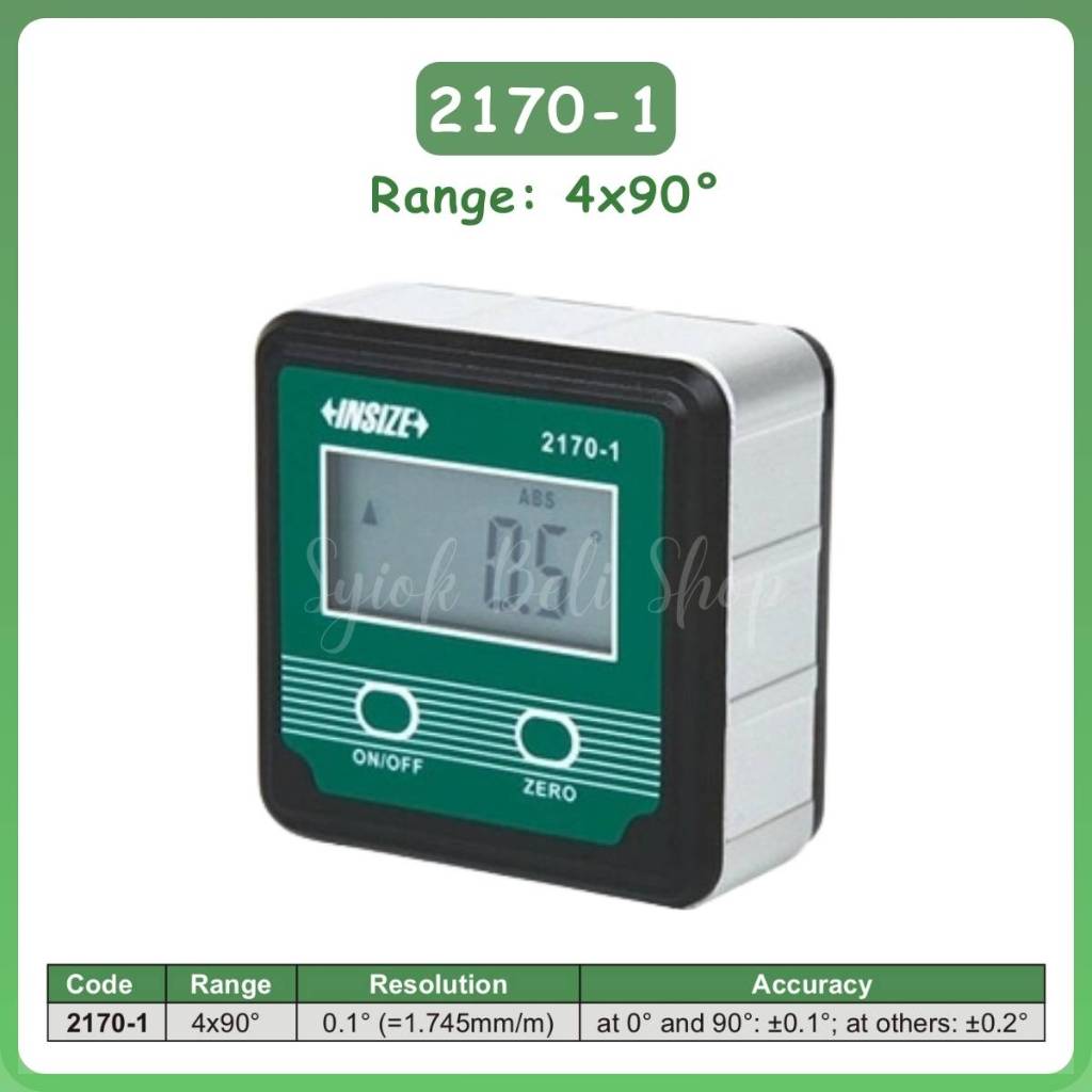 INSIZE Digital Level & Slope Meter 21701 / 2175360 Waterproof Digital
