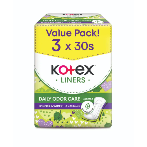 Kotex Panty Liners Regular / Longer & Wider Daily Fresh Unscented / Odor Care Scented 3x32s