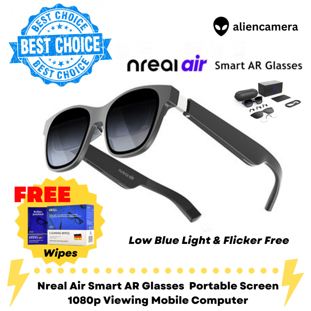 Xreal Air/Air 2/ Air 2 Pro AR Glasses Xreal Smart Glasses Micro-OLED ...