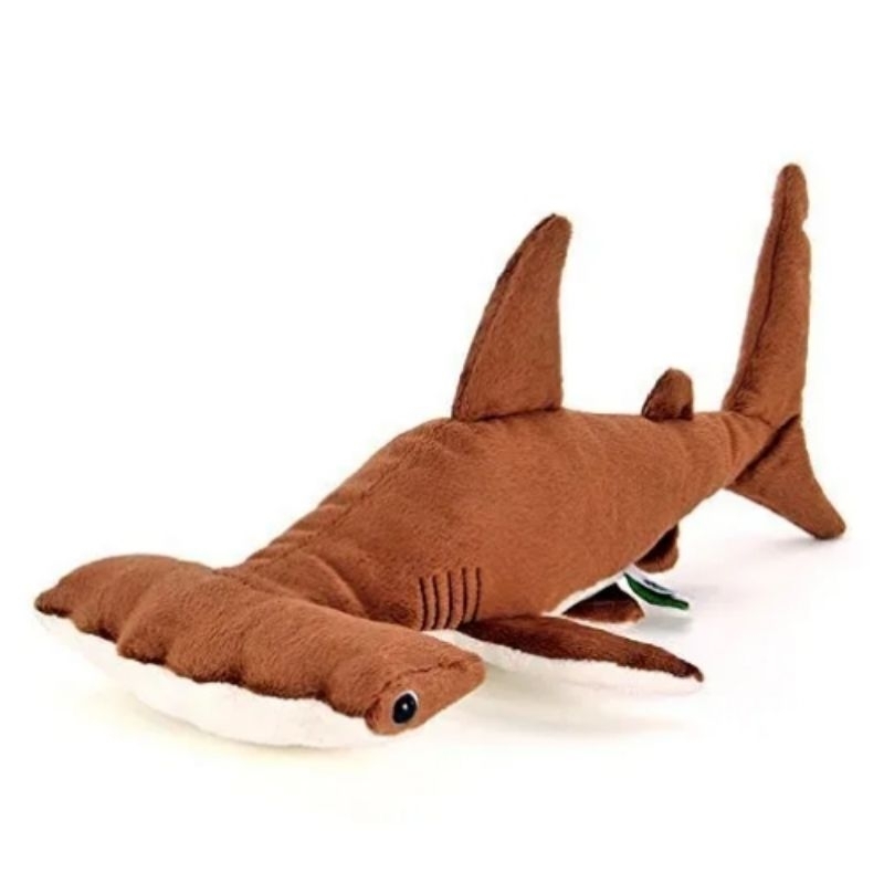 Authentic Colorata Brown Scalloped Hammerhead Shark Beanie Plush Soft Toy Shopee Malaysia