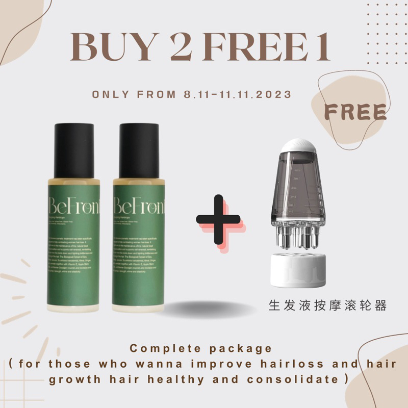 【FREE GIFT】Befront Hair Tonic 100mlx2bottle 小红书爆款 现货秒发🔥 | Shopee Malaysia