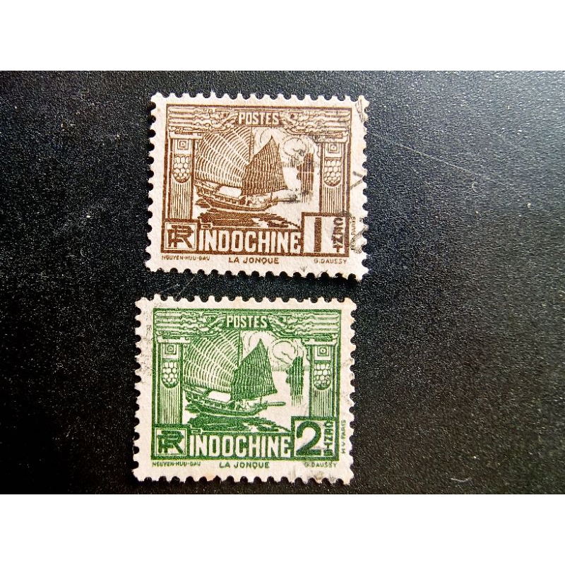 AB04 very rare and old Indochine stamps 2 v used | Shopee Malaysia