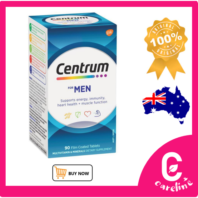 [AUS Direct Import] Centrum For Men 60 / 90 Tablets Exclusive Size ...