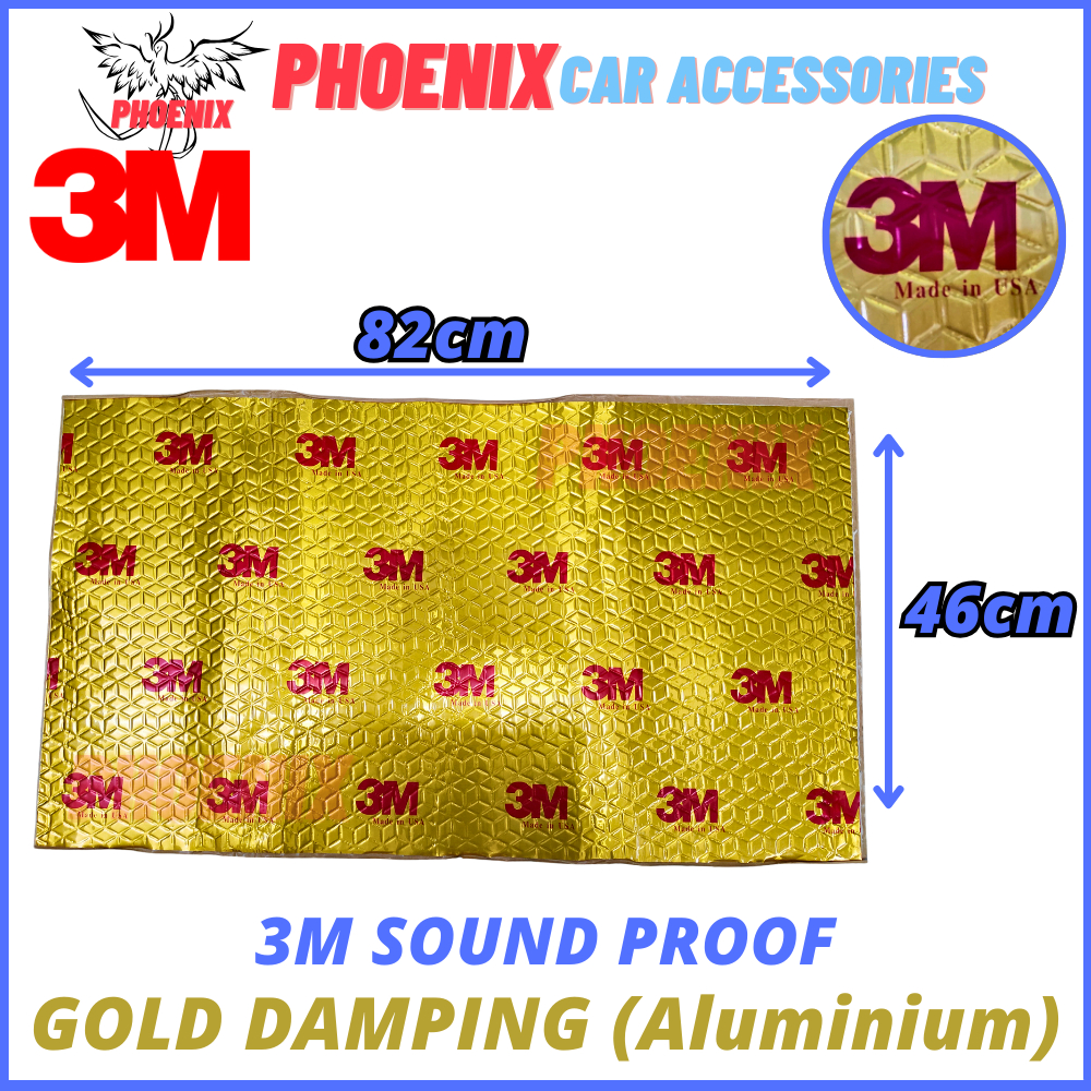 3M GOLD DAMPING ★ Soundproof 止震板 Deadening Insulation Heat Shield Foam