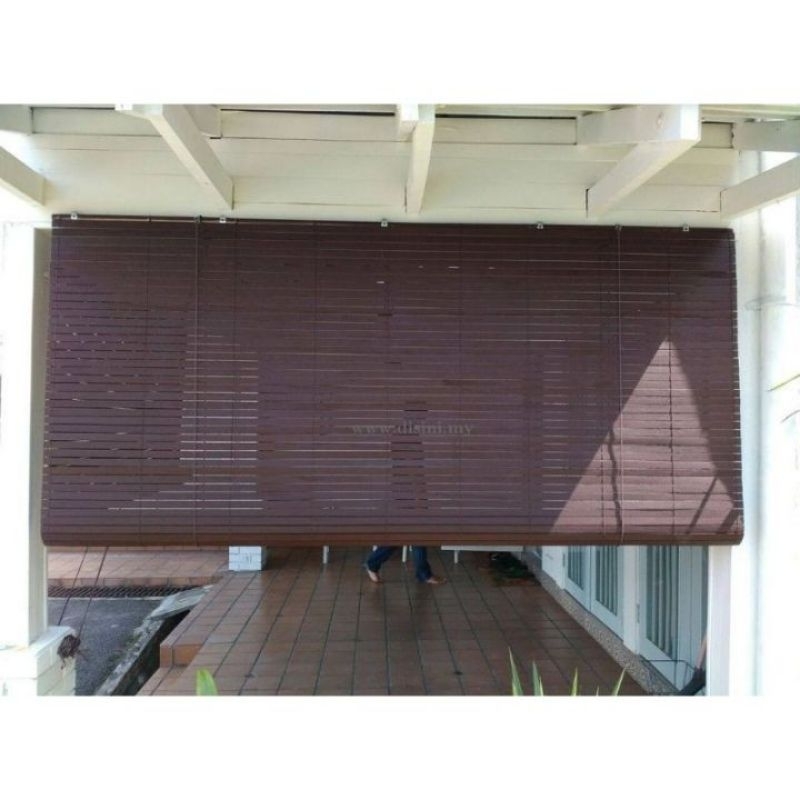 Bamboo Blinds Bidai Kayu Bidai Buluh Wooden Blinds Outdoor Duty Tahan Panas Tahan Hujan