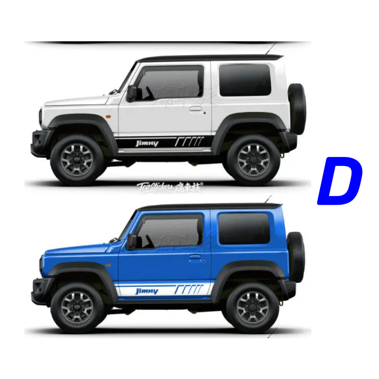 Stiker Mobil untuk Suzuki Jimny Tubuh Off-Road Dekorasi Decal Warna ...