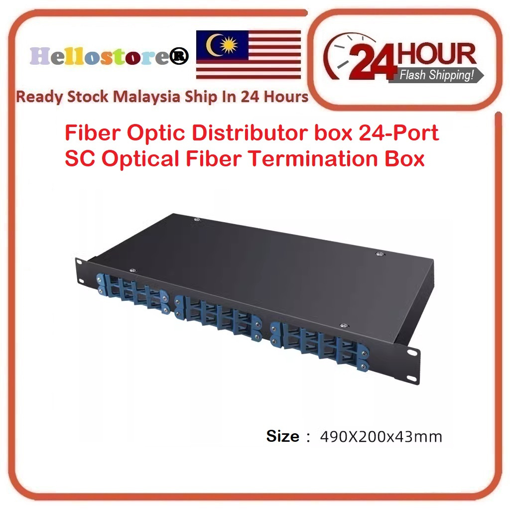Fiber Optic Distributor box 24Port SC Optical Fiber Termination Box FC