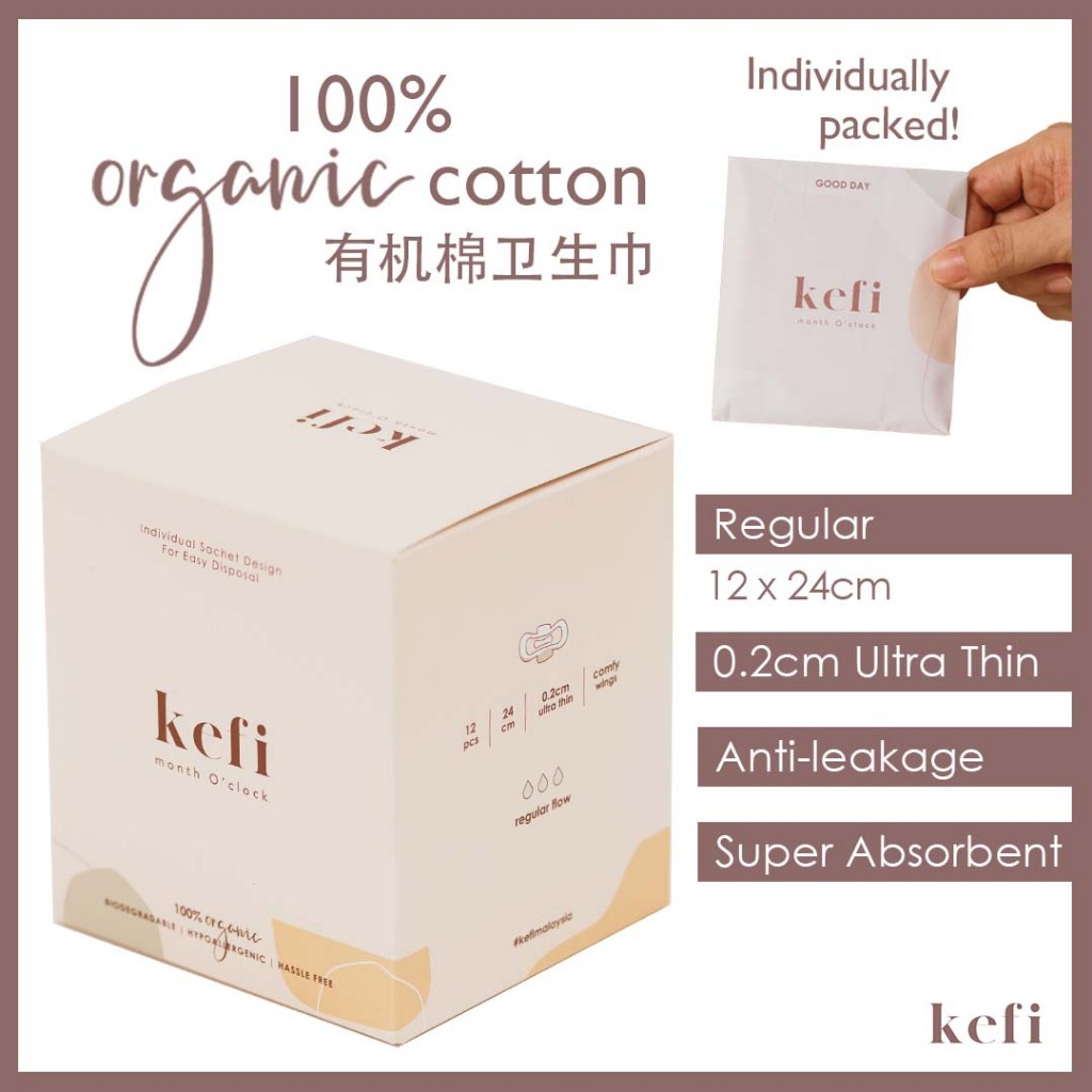 [KEFI] 100 Organic Cotton AntiAllergy Ultra Thin Individual Envelope