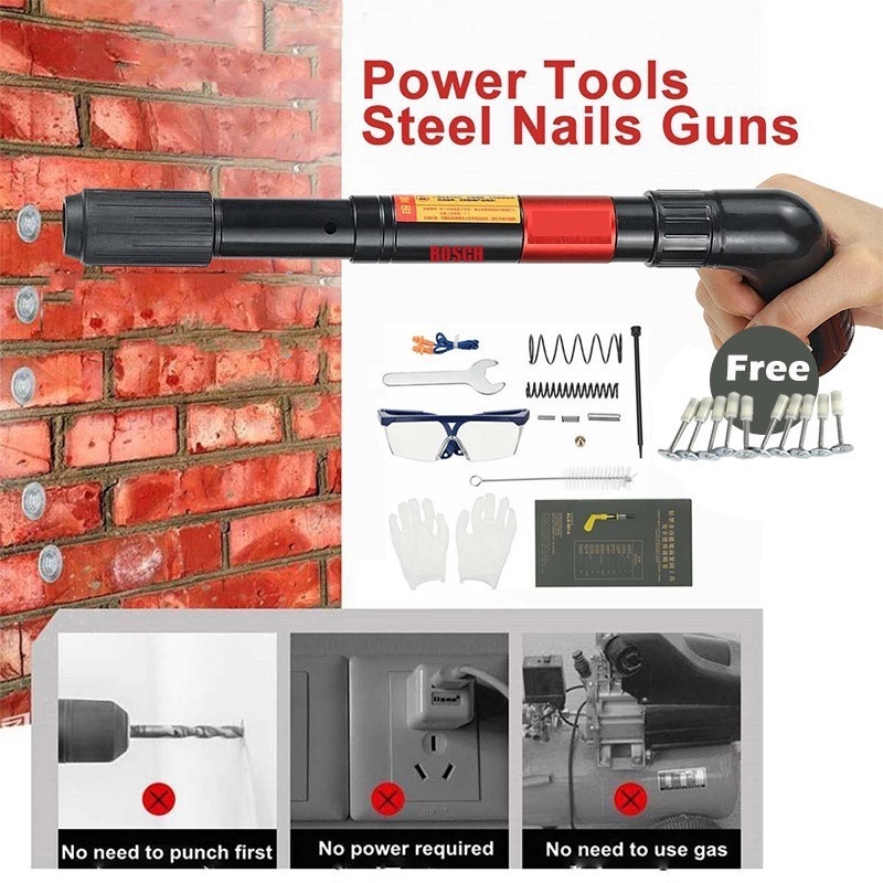 🔥Nails Guns Manual Steel Nail Gun Concrete Wall Steel Rivet Gun Riveter