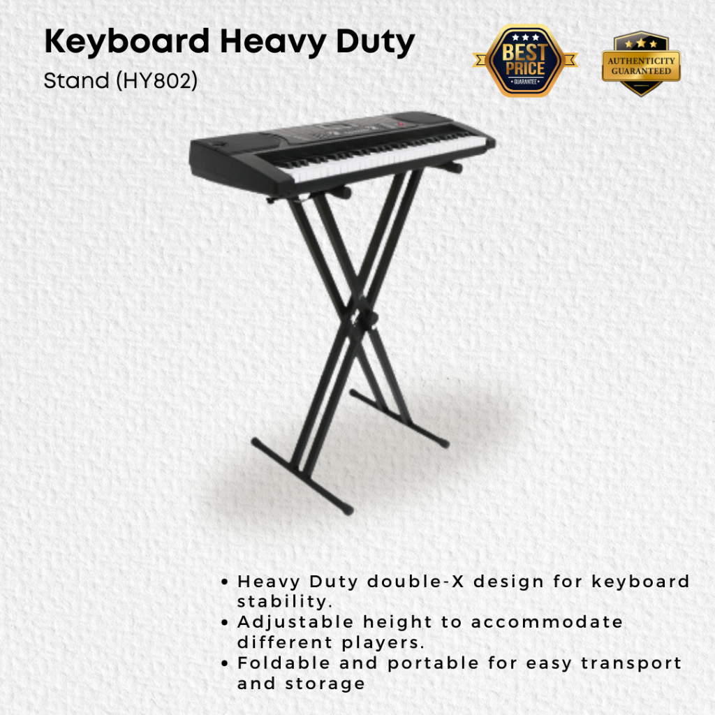 Detachable / Heavy Duty Double X Keyboard stand (HY805 / HY802 Q-2X ...