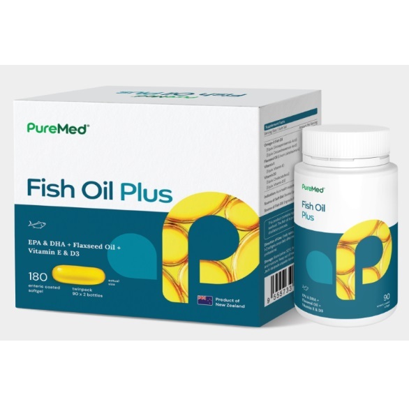 PureMed Fish Oil Plus Soft Gel 90's Exp 03/2026 Shopee Malaysia
