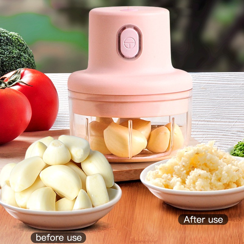 Wireless Mini Electric Garlic Food Chopper Ginger Vegetable Crusher