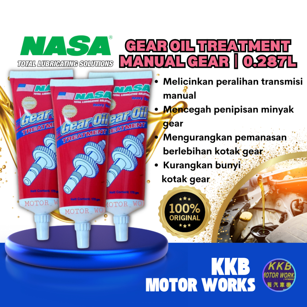 NASA Heavy Duty Gear Oil Treatment (MANUAL GEARBOX) 175gm Gearbox Oil ...