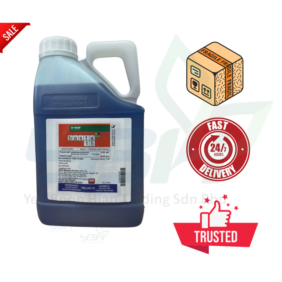 Racun Rumput Basta 15 Glufosinate Ammonium 13.5% 5 Liter | Shopee Malaysia